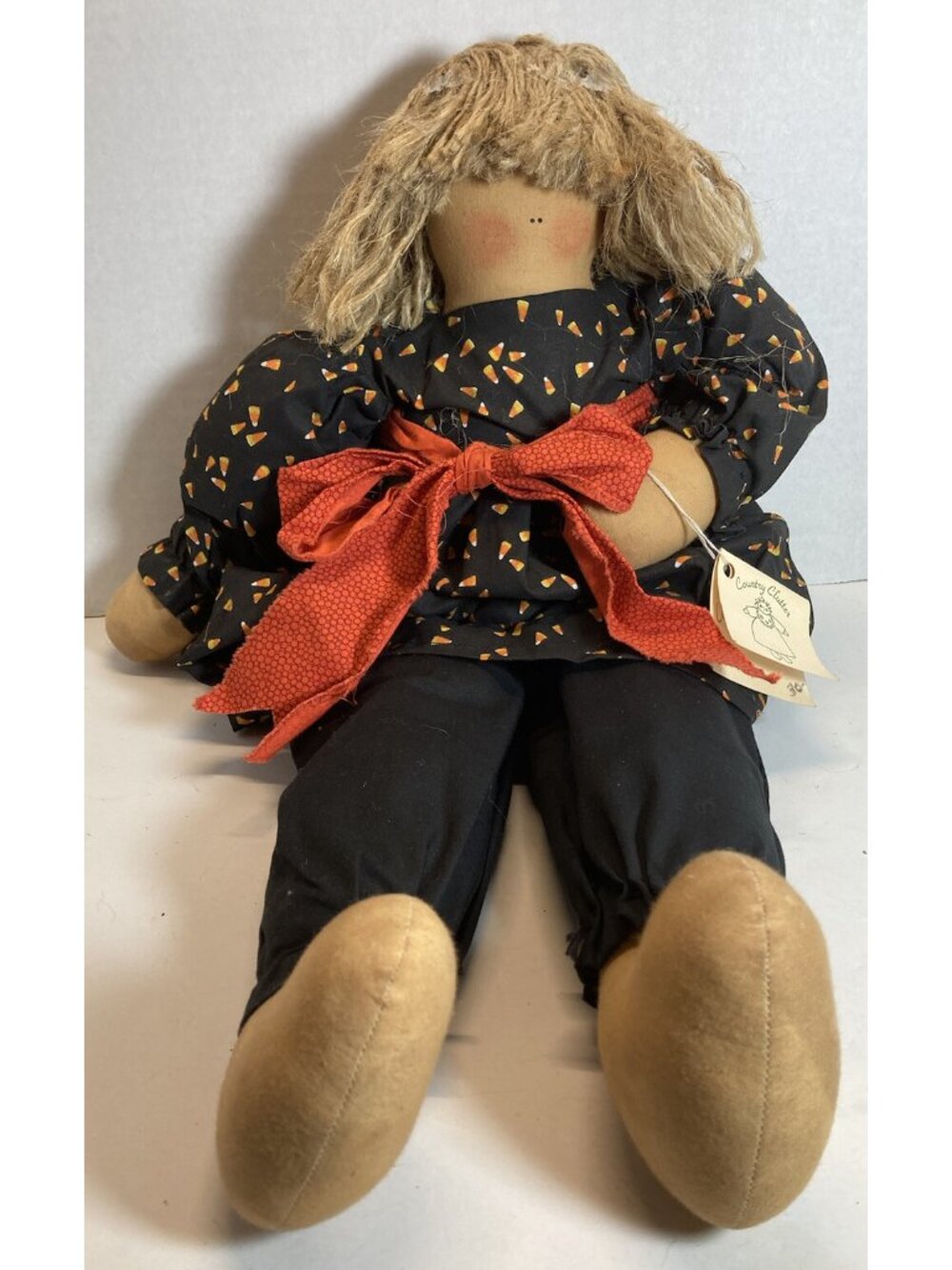 Country Clutter Wanda Doll • Handcrafted Halloween Decor • Fall Primitive